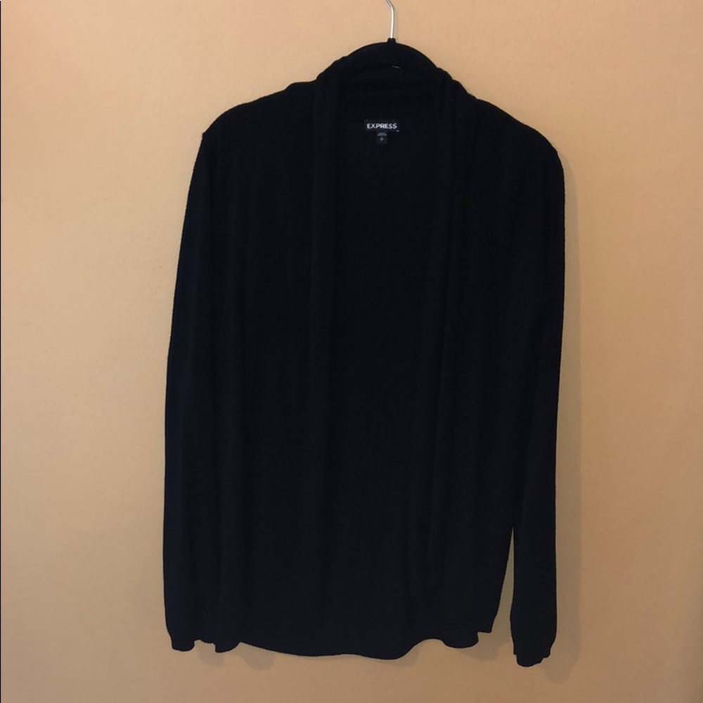 Express Drape Neck Open Sweater